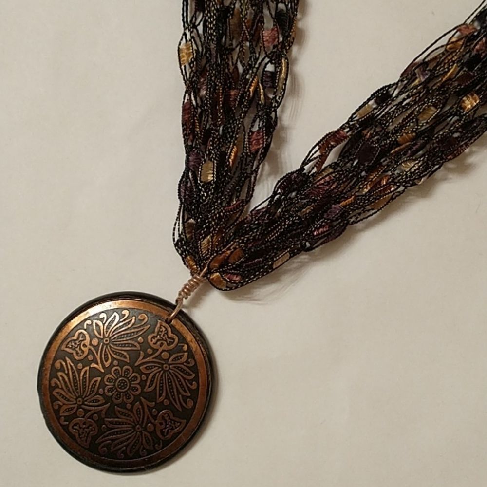Handmade Ladder Ribbon Necklace! - Picture 2 of 8